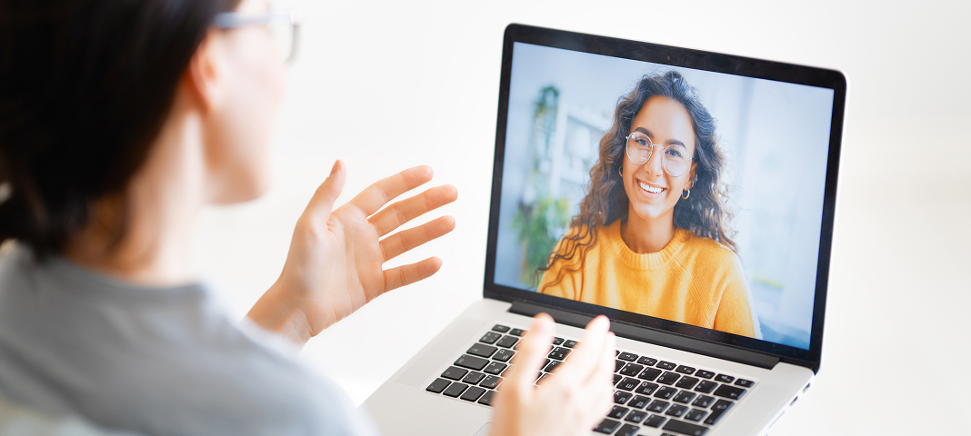 Service Victoria image of person having online interview