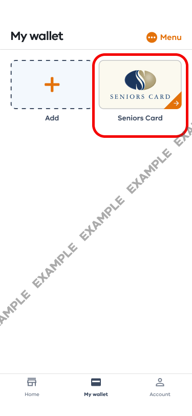 Seniors Card